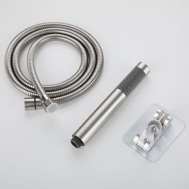 Sikunuo | Cylindrical Hand Shower with Self-Cleaning Stainless Steel Wall Shower Head