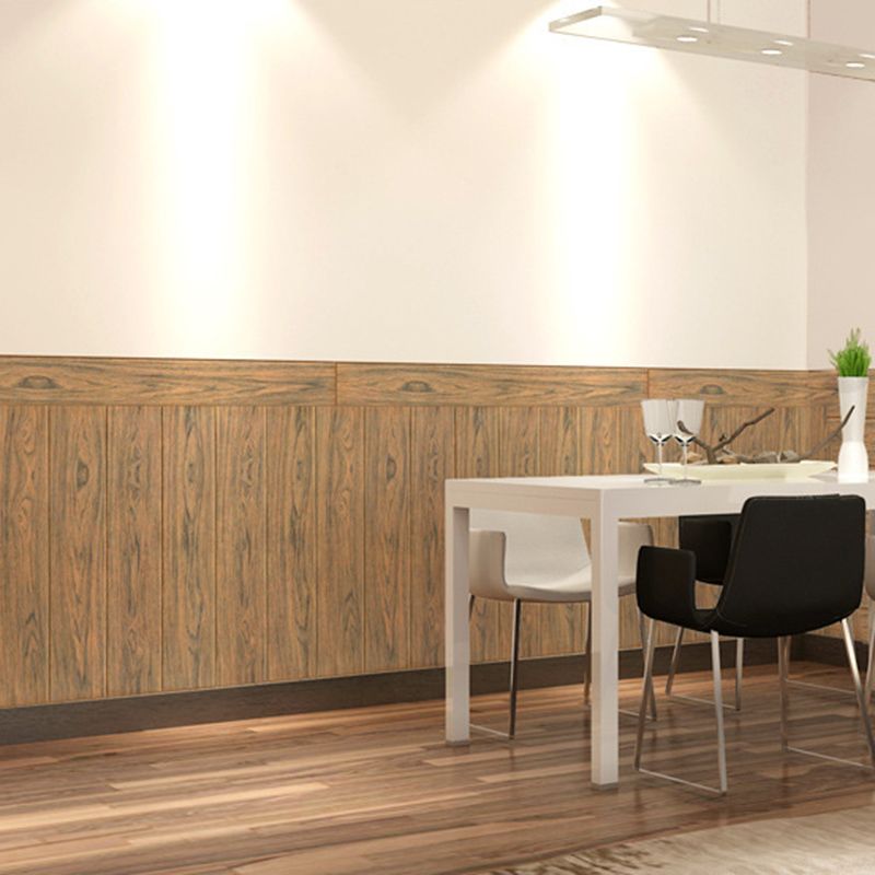 Sikunuo | Modern Wood Paneling Smooth Wall Indoor Wood Planks Set of 2
