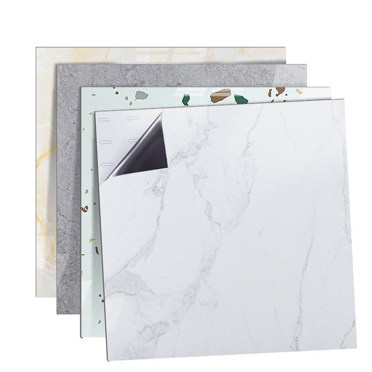 Sikunuo | Modern Home Flooring Peel and Stick Marble Print Vinyl Floor