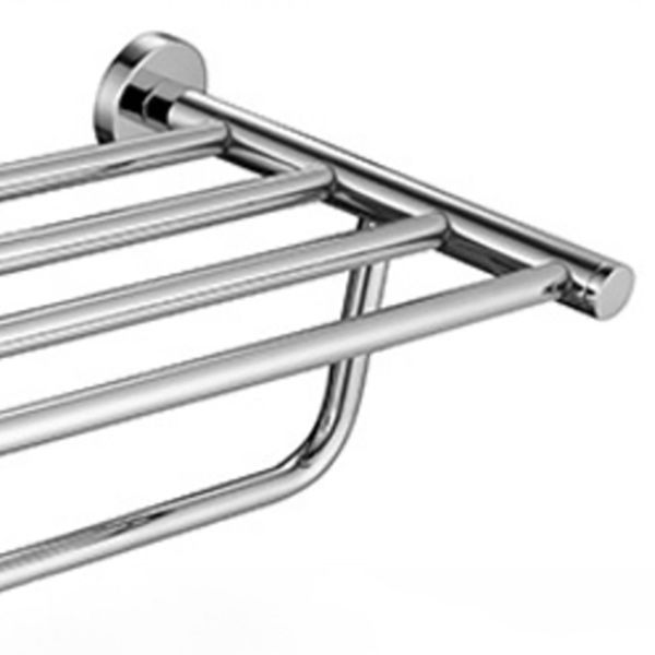 Sikunuo | Polished Chrome Modern Bathroom Accessories Set with Towel Bar/Paper Holder