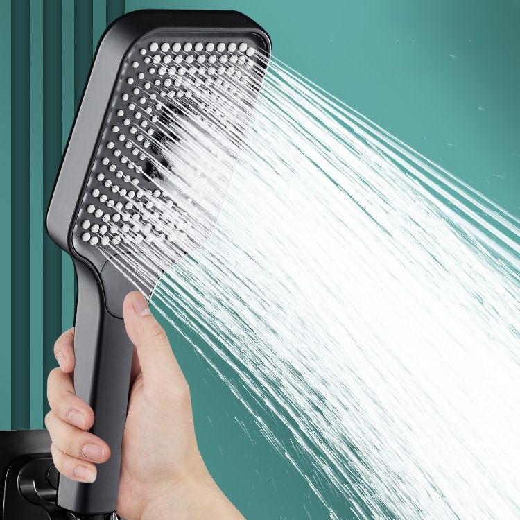 Sikunuo | Contemporary Handheld Supercharged Showerhead Square 3 Settings Spray Head
