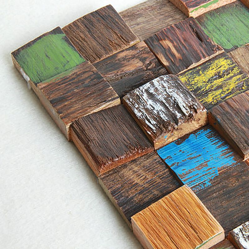 Sikunuo | Wall cladding wood shiplap mosaic modern interior wall cladding