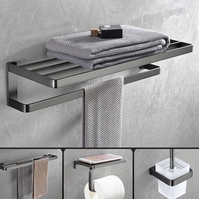 Sikunuo | Gray metal modern bathroom accessories as a single item or as a set