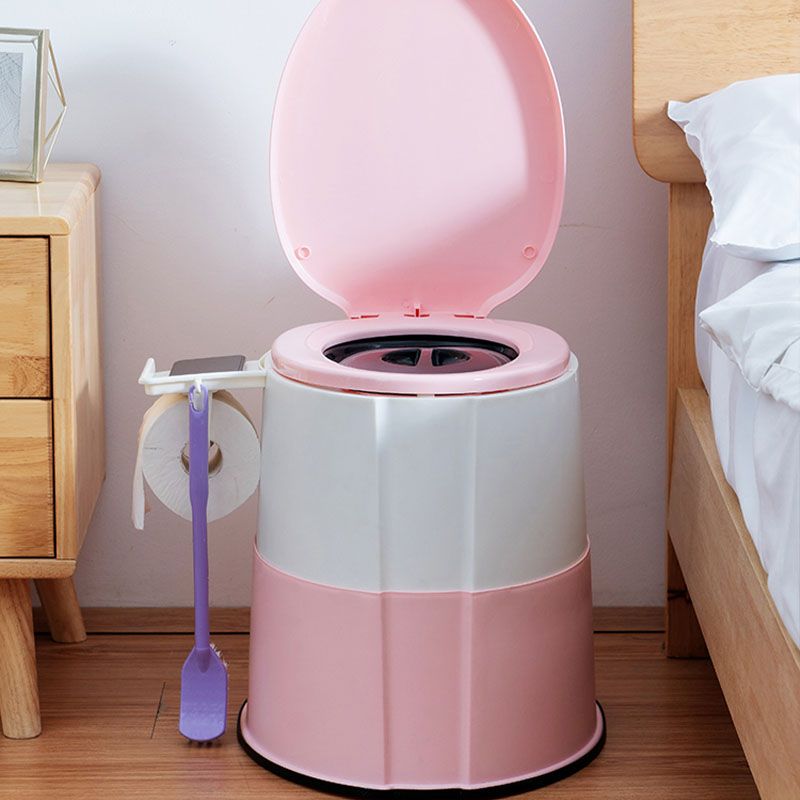 Sikunuo | Contemporary plastic floor-mounted toilet bowl with toilet seat for the bathroom