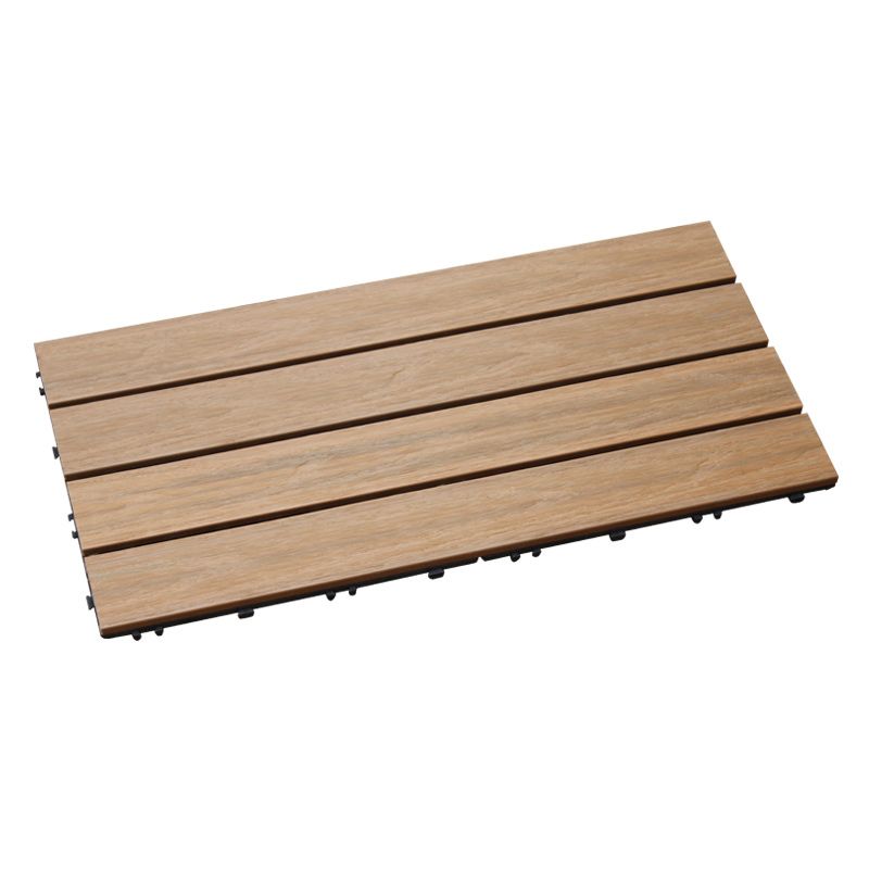 Sikunuo | Interlocking composite deck tiles Striped pattern patio tiles