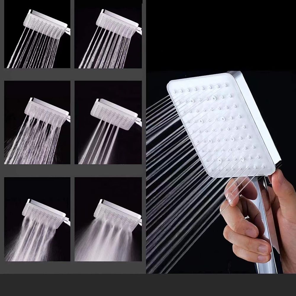 Sikunuo | Classic Handheld Showerhead Standard Round Showerheads in Silver