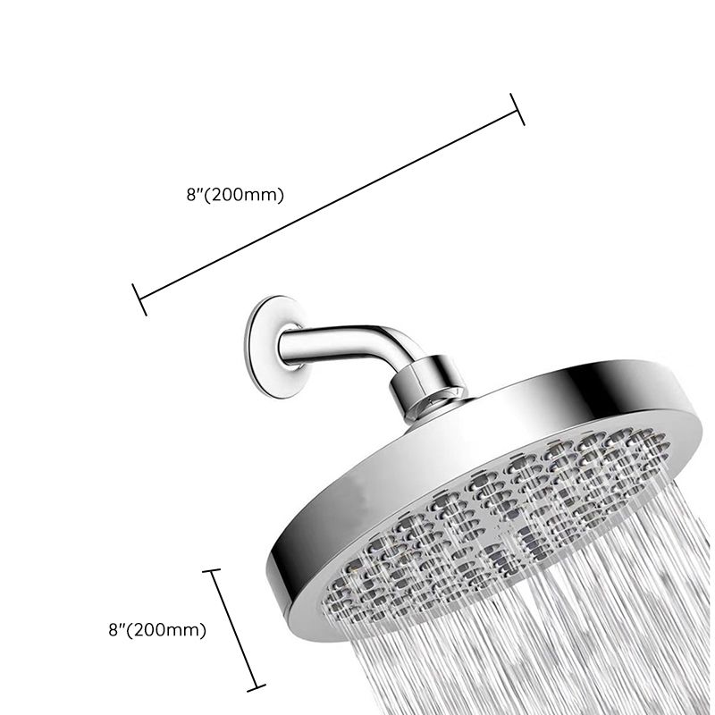 Sikunuo | Contemporary Shower Combination Fixed Shower Head Stainless Steel Wall Mounted Round Shower Head