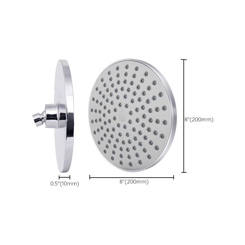 Sikunuo | Contemporary Fest Shower Head Round Shower Head Combo in Silver