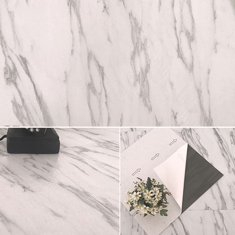Sikunuo | Rectangular PVC Floor Covering Peel and Stick Matte Stone Look Vinyl Floor