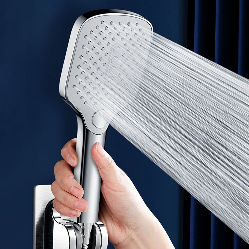 Sikunuo | Contemporary Fixed Shower Head Square Metal Shower Head Combo