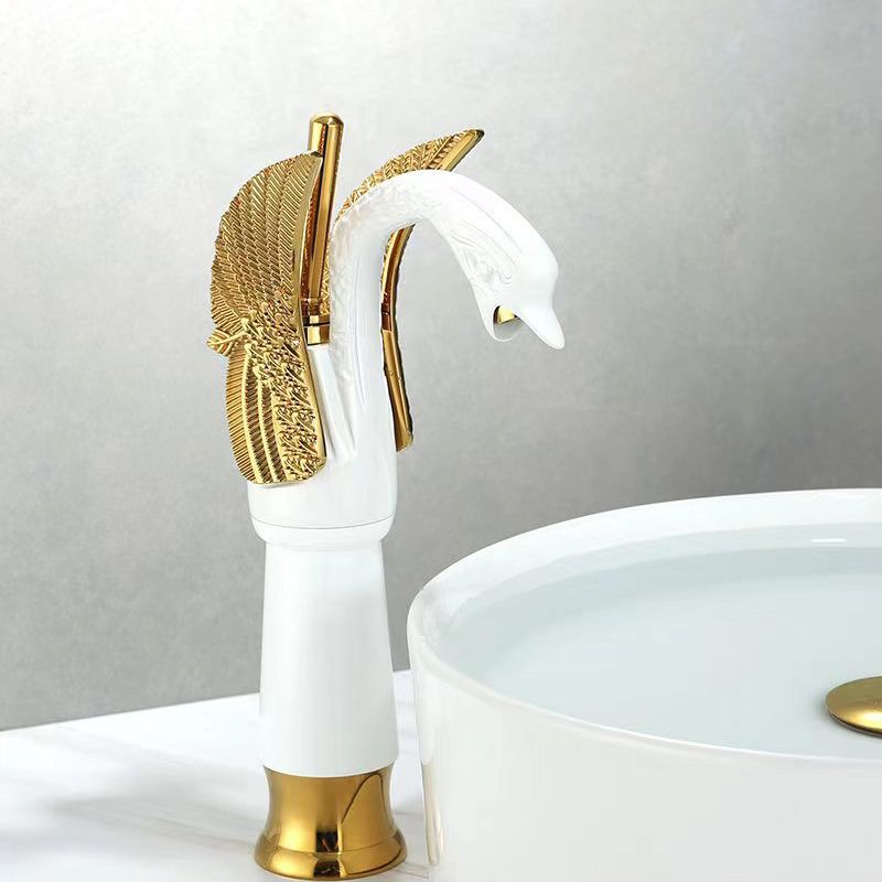 Sikunuo | Full brass bathroom sink faucet hot and cold water single handle sink faucet