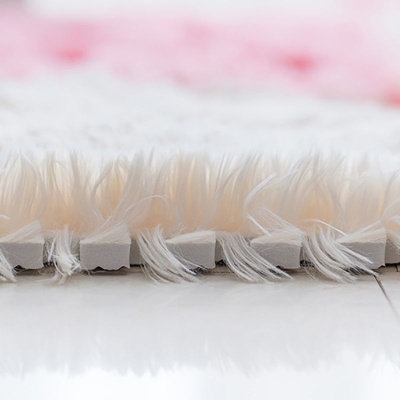Sikunuo | Bedroom Carpet Tiles Solid Square Shag Stain Resistant Carpet Tiles