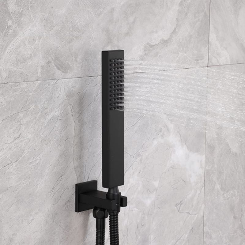 Sikunuo | Traditional Square Dual Shower Heads Metal Wall Mounted Dual Shower Heads