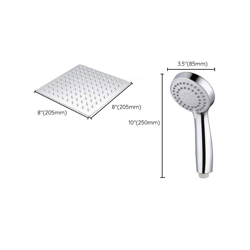 Sikunuo | Modern Pull-Down Dual Showerhead Square High Arch Showerhead Combination