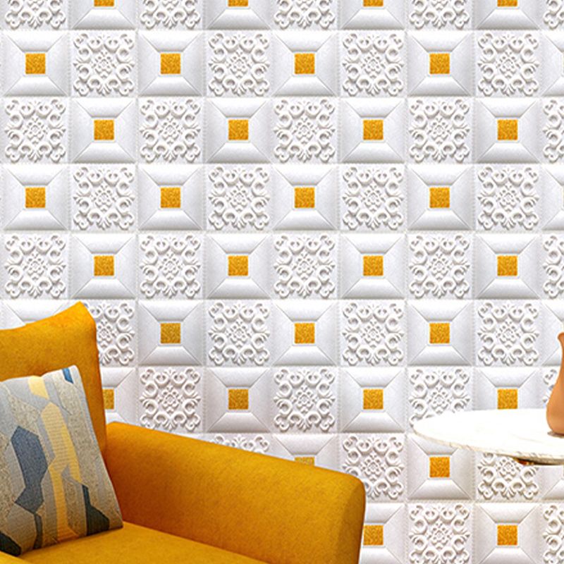 Sikunuo | Modern Pearl Wall Bowls PVC Wall Access Panel Peel and Stick Wall Tile Set of 10