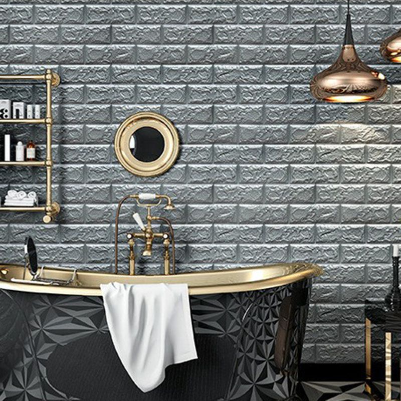 Sikunuo | Industrial Wall Plank 3D Print Bedroom Living Room Wall Panels Set of 10