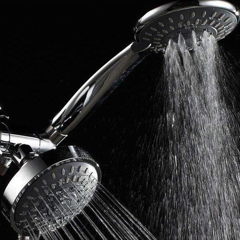 Sikunuo | Modern Style Shower Heads Dual Wall Mounted Round Metal Dual Shower
