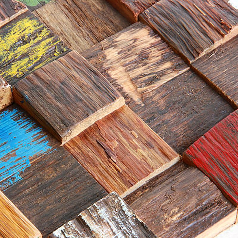 Sikunuo | Wall cladding wood shiplap mosaic modern interior wall cladding