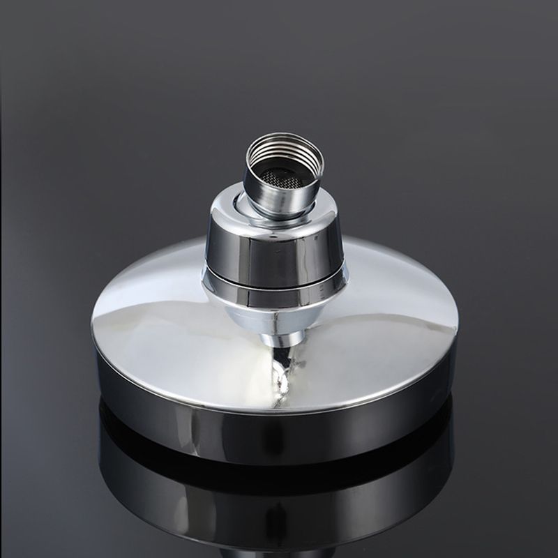 Sikunuo | Round Fixed Shower Head Traditional Style Metal 5-Inch Fixed Shower Head
