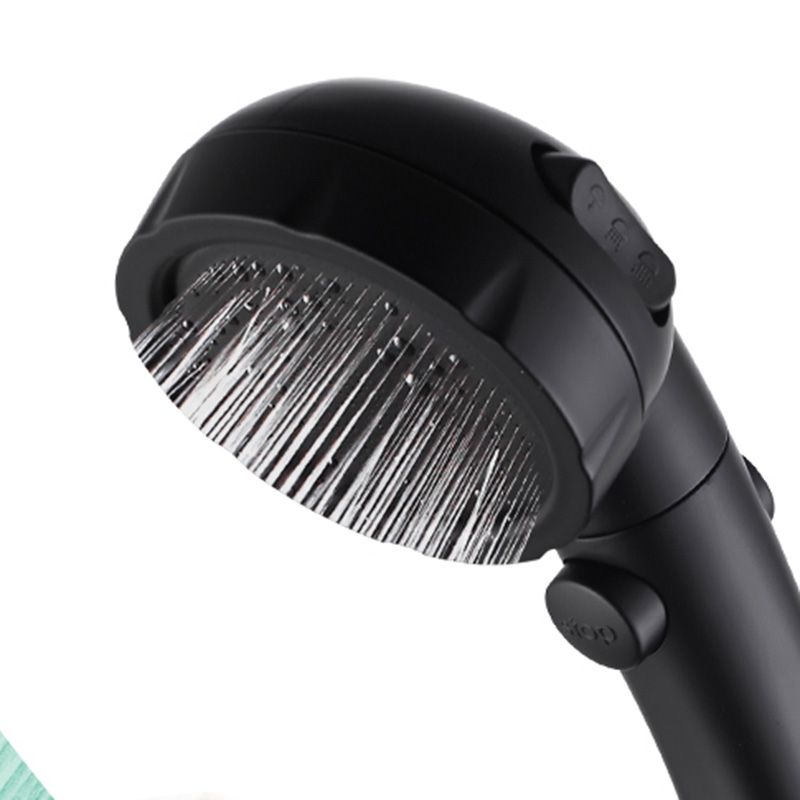 Sikunuo | Contemporary Shower Head Round Handheld Shower Head Combination in Black