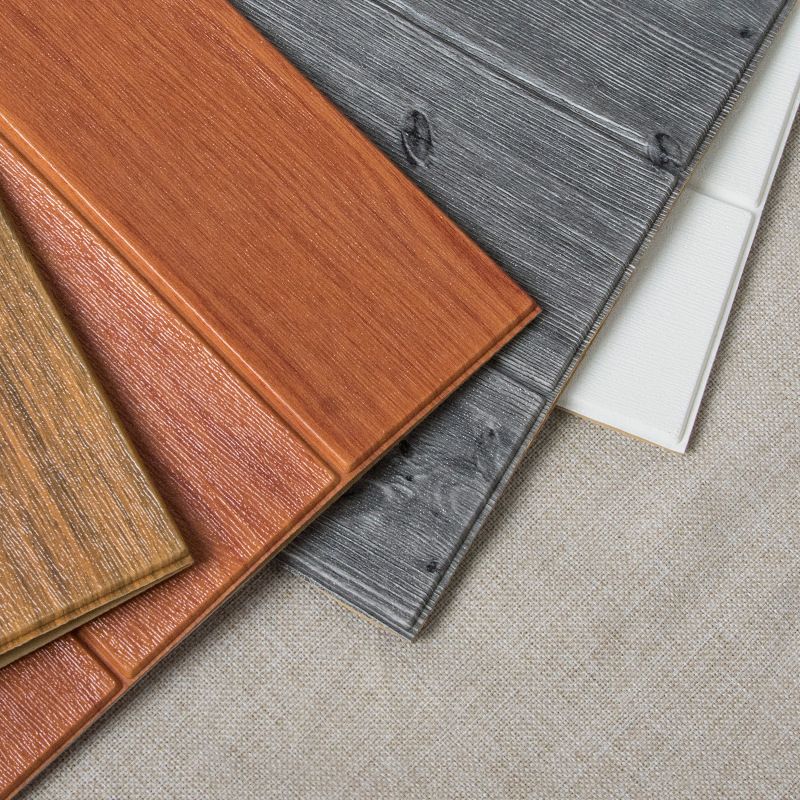 Sikunuo | Modern Wood Paneling Smooth Wall Indoor Wood Planks Set of 2