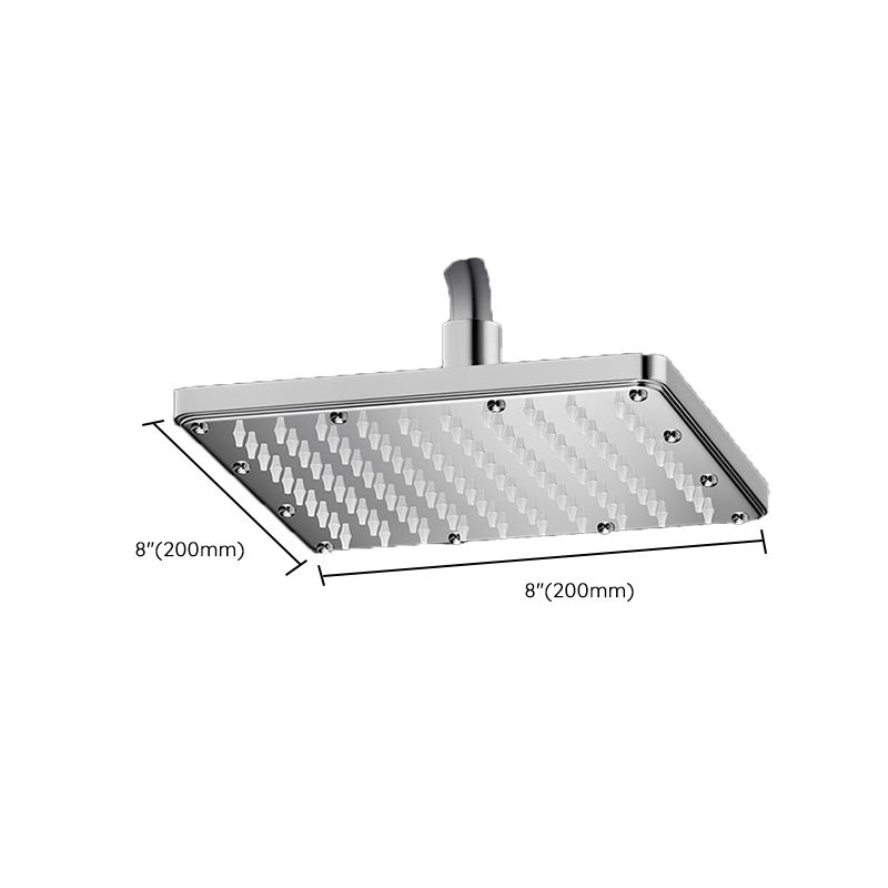 Sikunuo | Modern Showerhead Combination Double Showerhead Polished Stainless Steel Wall Mounted Showerhead