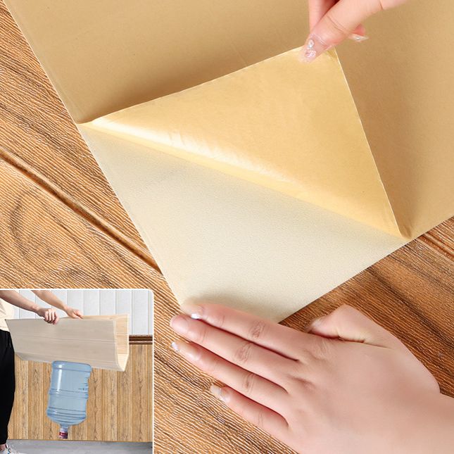 Sikunuo | Modern Tin Back Panel 3D Wall Ceiling Wood Grain Design