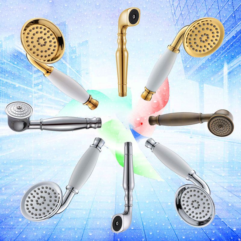 Sikunuo | All-Copper Single-Function Handheld Showerhead European Style Antique Rain Showerhead