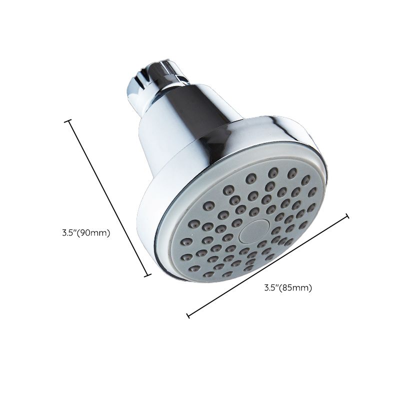 Sikunuo | Round shower head made of stainless steel in silver wall-mounted shower head