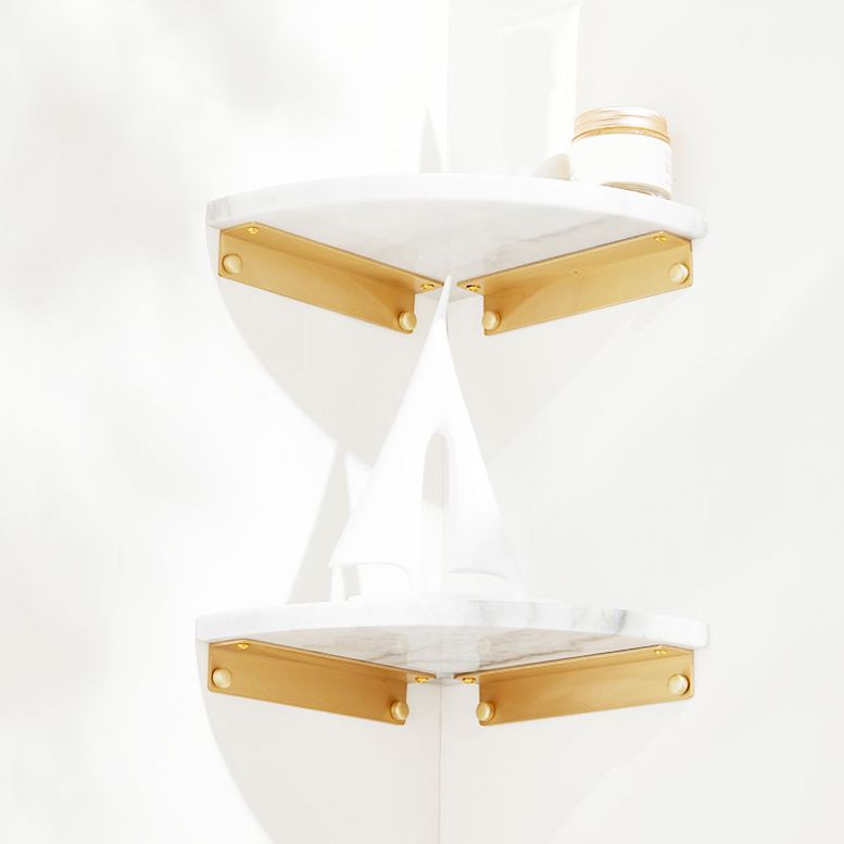 Sikunuo | marble bathroom shelf brass bathroom accessory