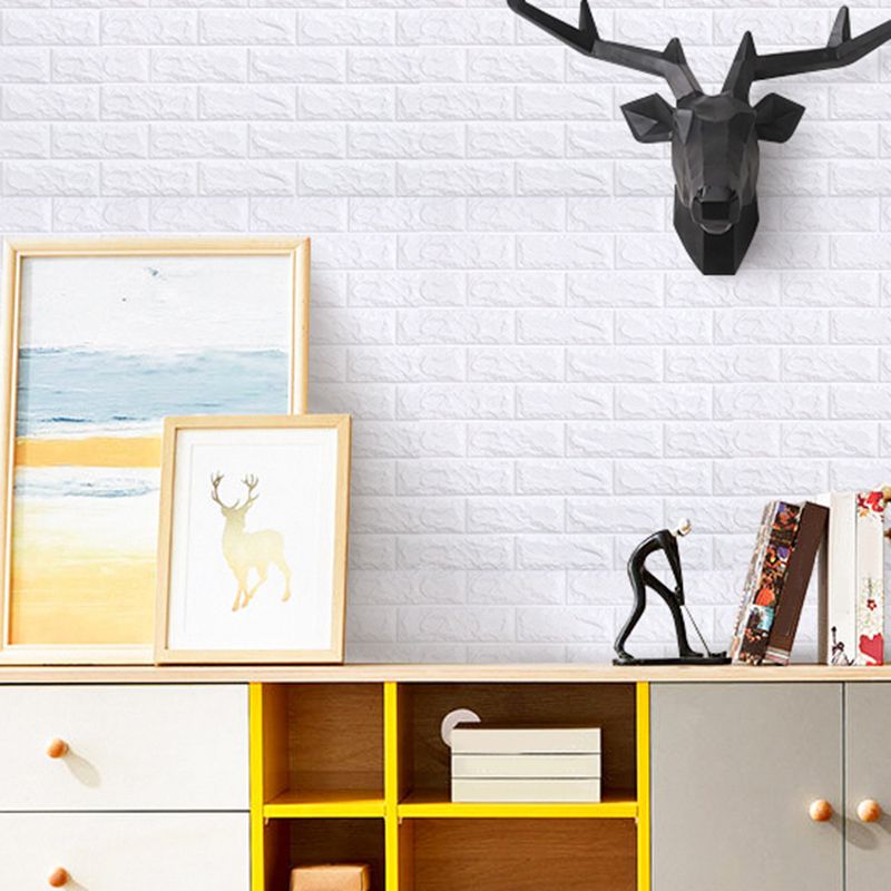 Sikunuo | Modern Panel PVC 3D-embossed Self-adhesive Waterproof Interior Cladding