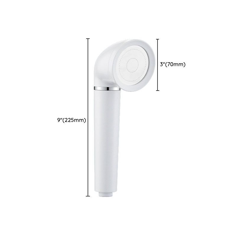 Sikunuo | White round shower head plastic supercharged hand shower