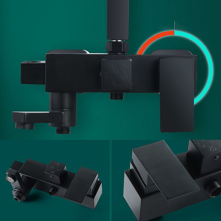 Sikunuo | Adjustable Spray Sample Shower Combination Metal Shower Fitting Arm Shower Head with Slip Bar