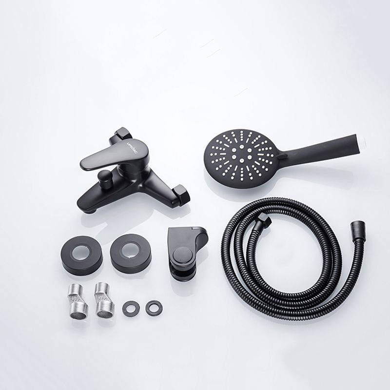 Sikunuo | Modern Bathtub Faucet Lever Handle Wall Mounted Fixed Bathtub Faucet