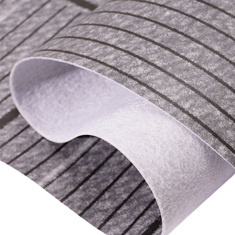 Sikunuo | Fabric Look Plastic Floor Water Resistant Square Edge Floor Tiles