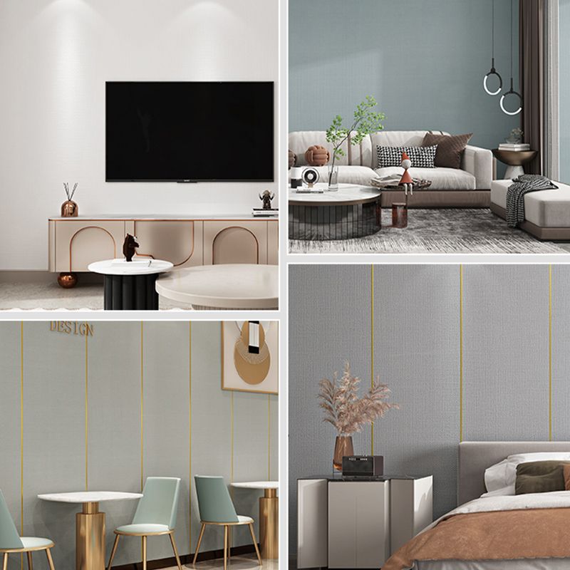 Sikunuo | Modern Wall Panel PVC Self-Adhesive Waterproof Tin Back Wall Wainscoting