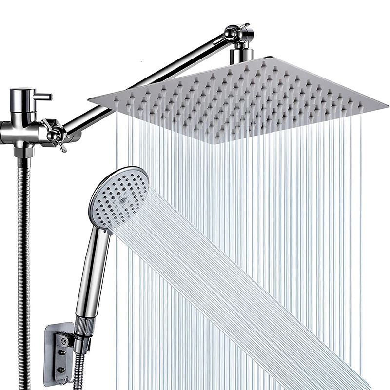 Sikunuo | Square Shape Double Shower Heads Modern Home Metal Double Shower Heads