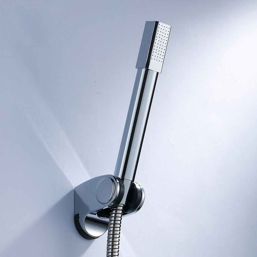 Sikunuo | Simple Handheld Shower Head Square 304 Stainless Steel Shower Head