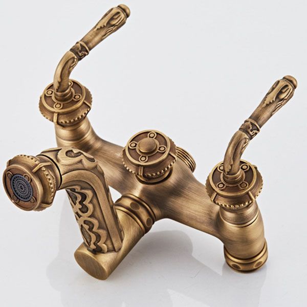 Sikunuo | Wall Mounted Metal Freestanding Bathtub Filler Copper Freestanding Faucet
