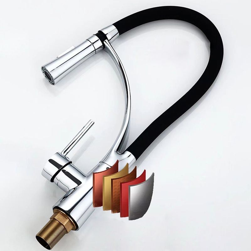 Sikunuo | Modern 1-Hand Faucets Copper Touchless with Water Dispenser Standard Kitchen Faucet