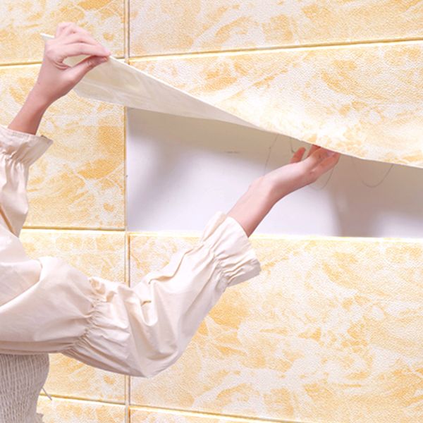 Sikunuo | Modern Pearl Wall Bowls PVC Foam Wall Access Panel Peel and Stick Wall Tiles