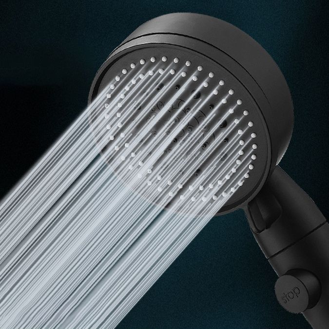 Sikunuo | Modern Shower Head Adjustable Spray Pattern Round Plastic Hand Shower