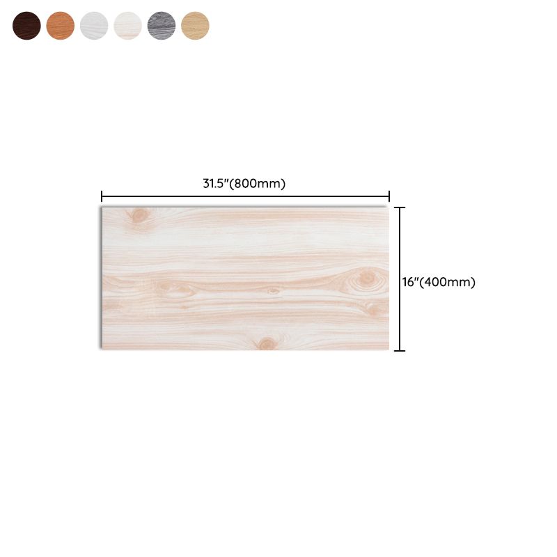 Sikunuo | PVC Wall Paneling Rectangle Waterproof Wood Look Wall Covering for the Living Room