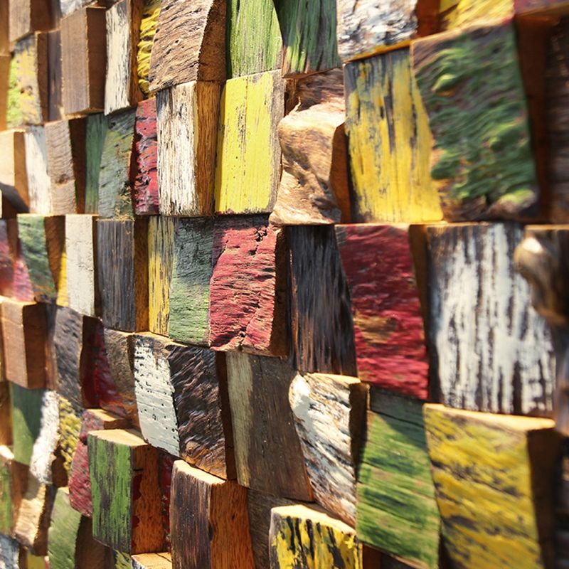 Sikunuo | Wall cladding wood shiplap mosaic modern interior wall cladding