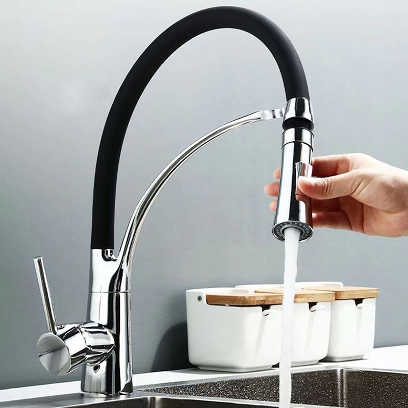 Sikunuo | Modern 1-Hand Faucets Copper Touchless with Water Dispenser Standard Kitchen Faucet