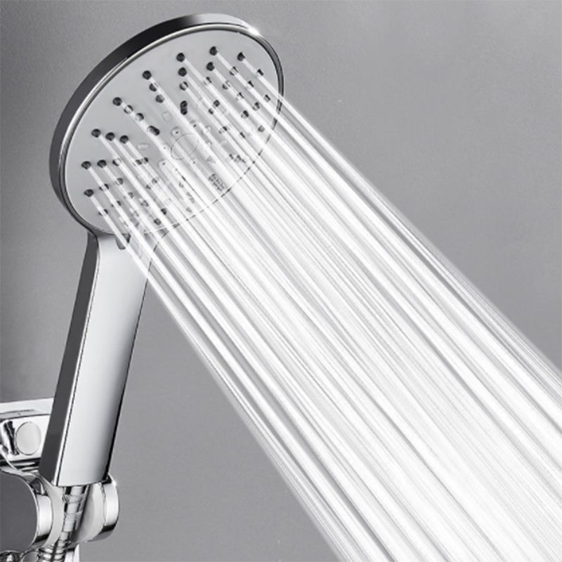 Sikunuo | Wall Mounted Round Shower Modern Style Metal Double Shower Heads