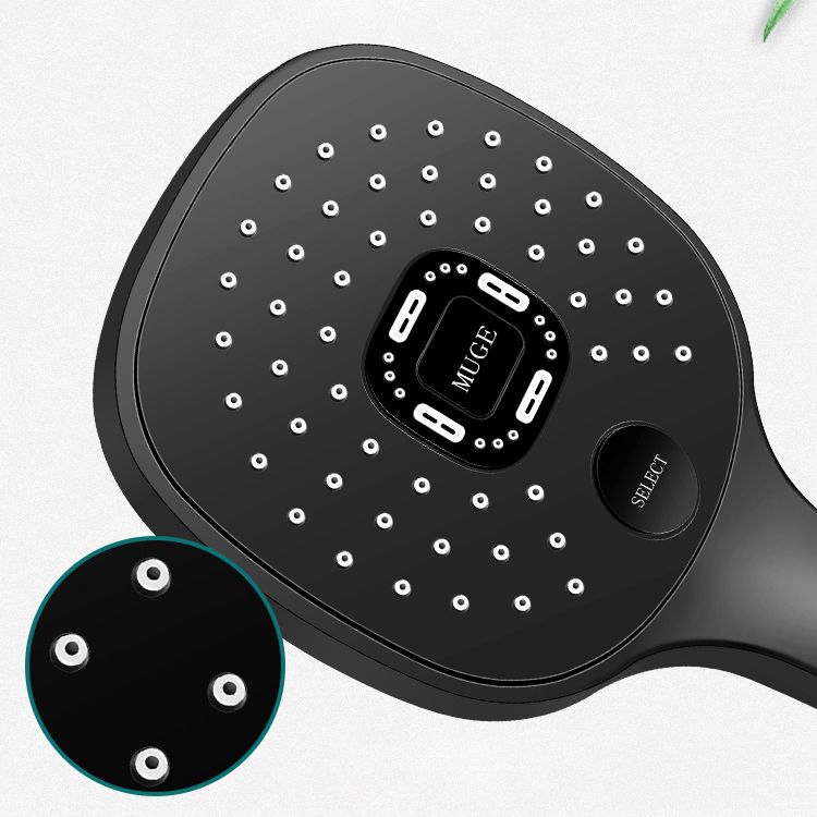 Sikunuo | Contemporary Handheld Supercharged Shower Head Square Metal Spray Head