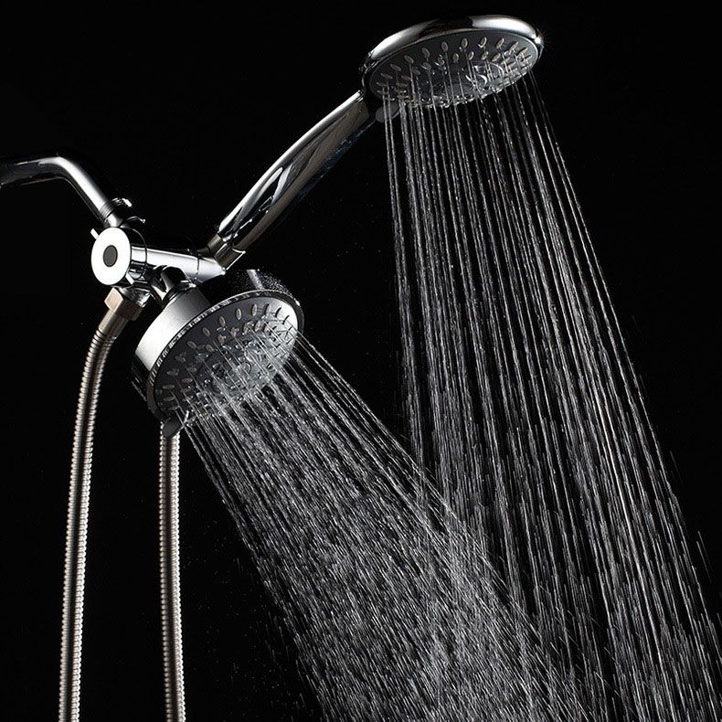Sikunuo | Modern Style Shower Heads Dual Wall Mounted Round Metal Dual Shower