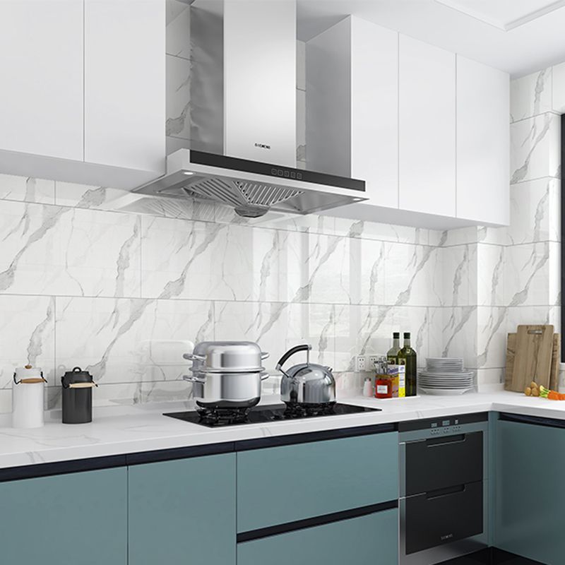 Sikunuo | PVC Peel and Stick Wall Tile Modern Peel & Stick Mosaic Tile