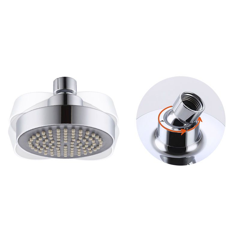 Sikunuo | Round Small Upper Shower Head Wall Mount Adjustable Shower Head